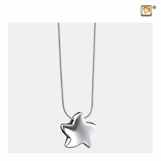 Pendant: Angelic Star - Rhodium Plated - PD1030